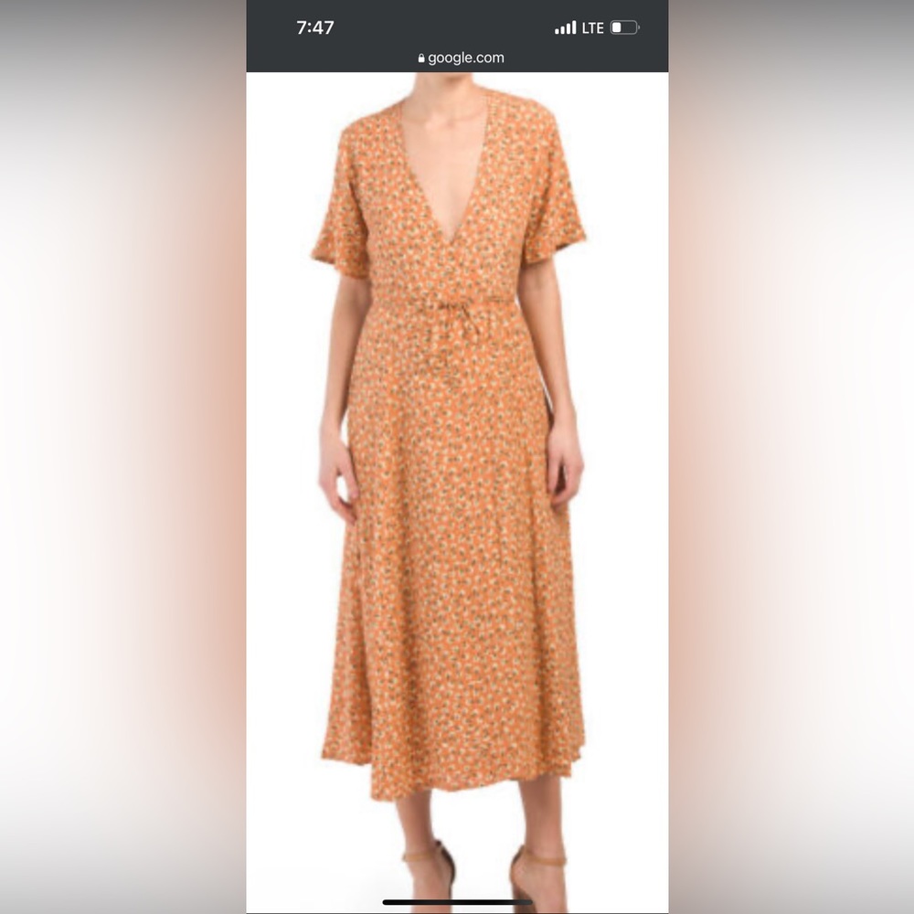 Faithfull The Brand Leila Wrap Midi Dress